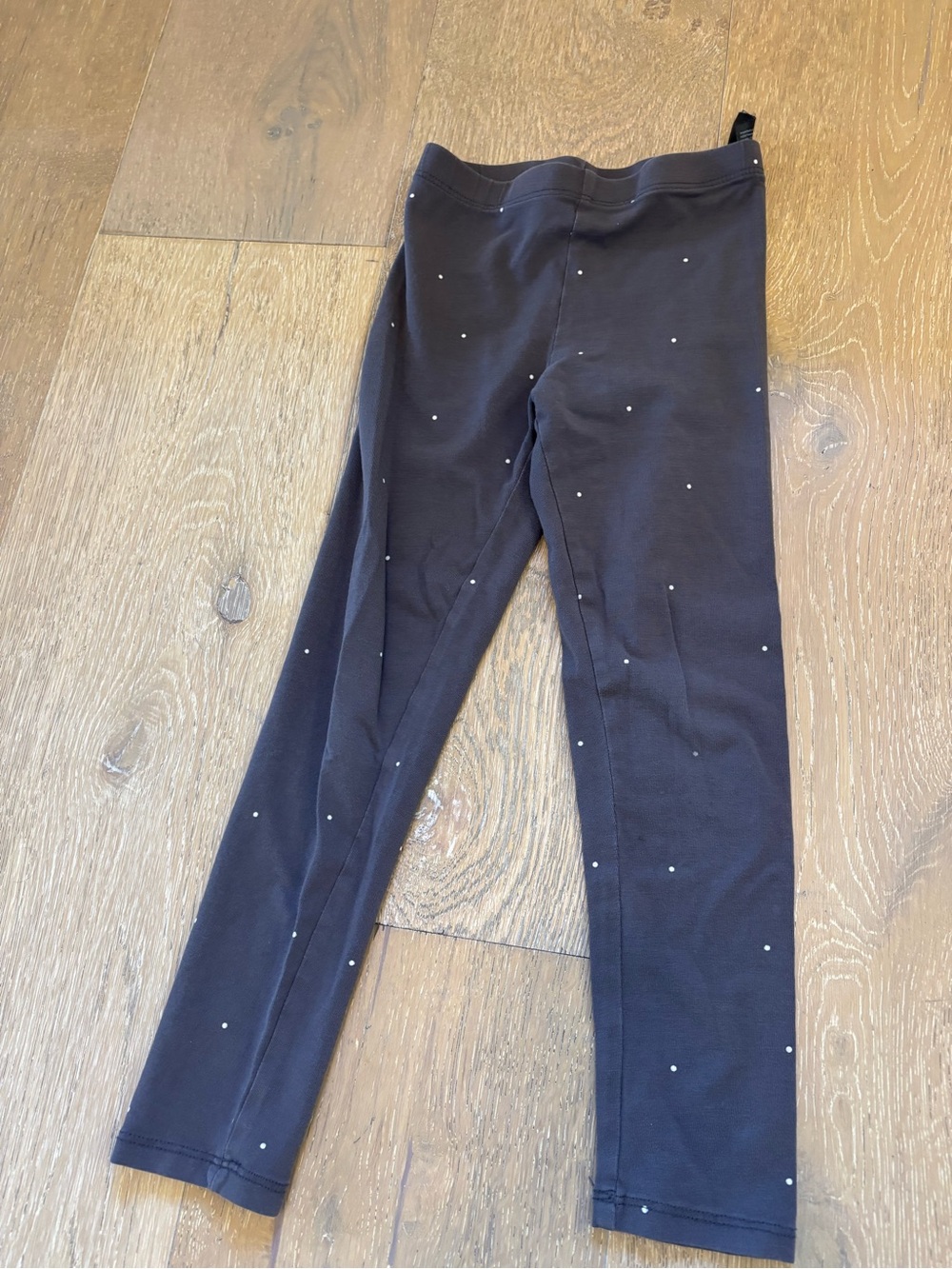 H&M Girls' gray Leggings with Subtle Dot Detail 5